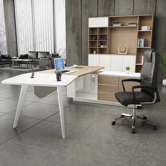 Executive Modern Office Desk Workbench Writing Storage Luxury Office Desk Standing Scrivanie Per Computer Office Furniture
