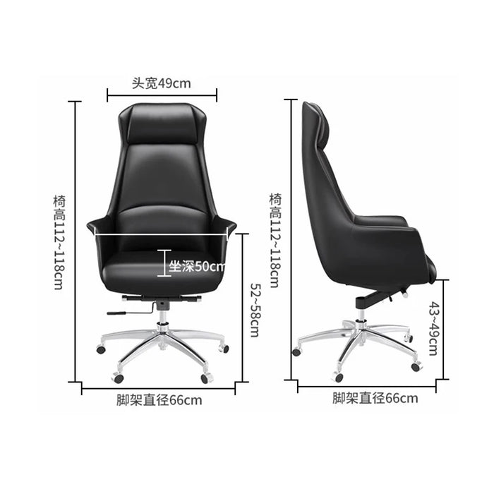 Recliner Ergonomic Office Chairs Computer Boss Leather Executive Chair Swivel Lift Comfy Silla Escritorio Office Furniture WKOC