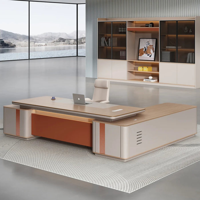 Standing Conference Desk Organizer Corner Meeting Writing Office Desk Executive Drawers Mesa Escritorio Office Desk Accessories