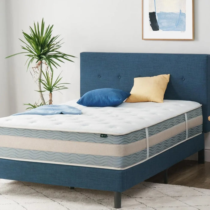 12 Inch Cooling Comfort Support Hybrid Mattress, Fiberglass Free, Medium Plush,Certified Safe Foams & Fabric,King Mattress