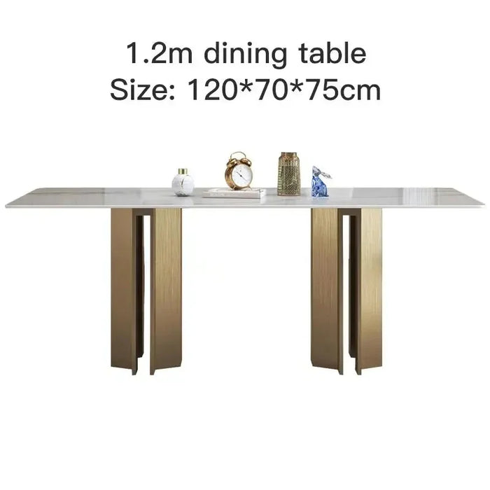 Luxury Designer Dining Table Italian Style White Restaurant Creative Modern Minimalist Rectangular Muebles Hogar Hotel Furniture