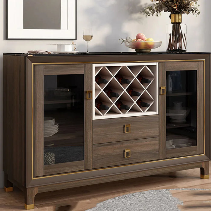 Nordic Display Sideboard Kitchen Glass Modern Chinese Rustic Console Accent Corner Sideboard Laden Vitrina Cocina Furniture HDH