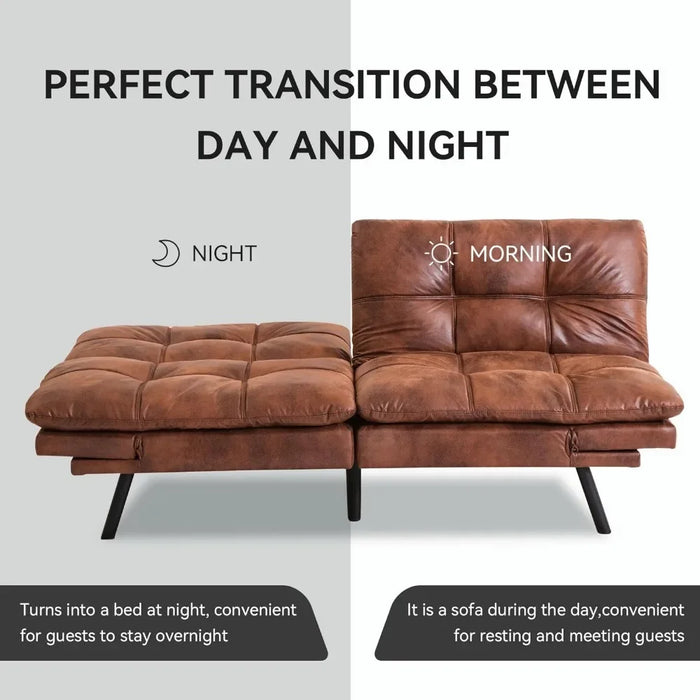 Memory Foam Loveseat Living Sofa Bed for Living Room Small Euro Lounger Sofa for Compact Convertible Foldable Luxury the Home