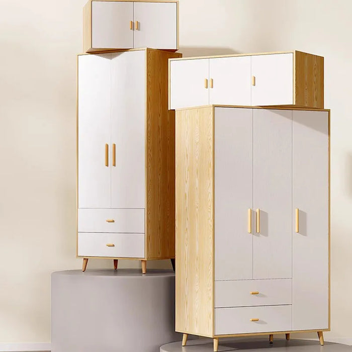 White Wood Wardrobe Storage Partition Organizer Bedroom Wardrobe Free Shipping Rangement Chambre Space Saving Furniture
