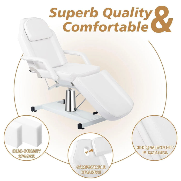 Hydraulic tattoo chair with 360 ° rotating massage beauty table, adjustable height-