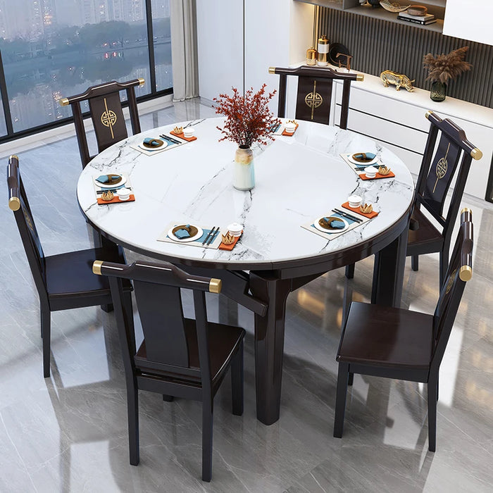 Chairs Coffee Dining Tables Induction Cooker Bistro Home Round Dining Tables Multifunction Esstische Set Furniture WW50DT