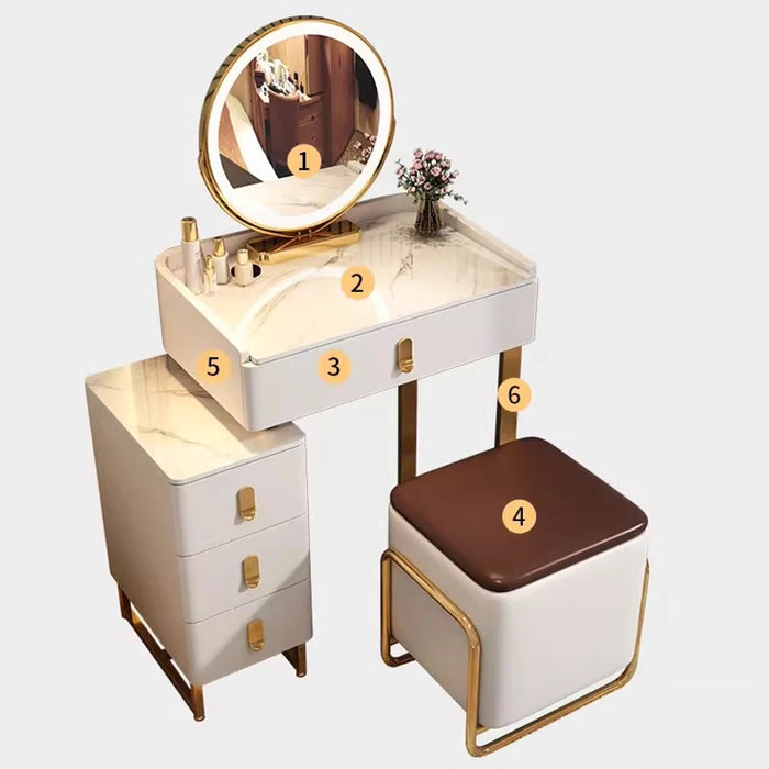 Bedroom Vanity Dressers Mirror Lights Computer Console Dresser Storage Organizer Drawers Cajoneras Dormitorio Home Furniture
