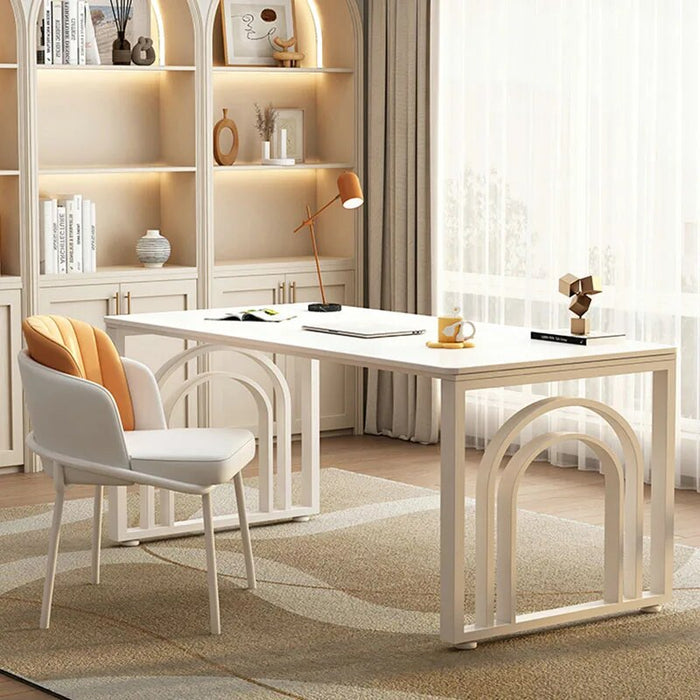 Metal Writing Office Desk Executive Long Vanity Reception Computer Desks Standing European Mesa De Escritorio Modern Furniture