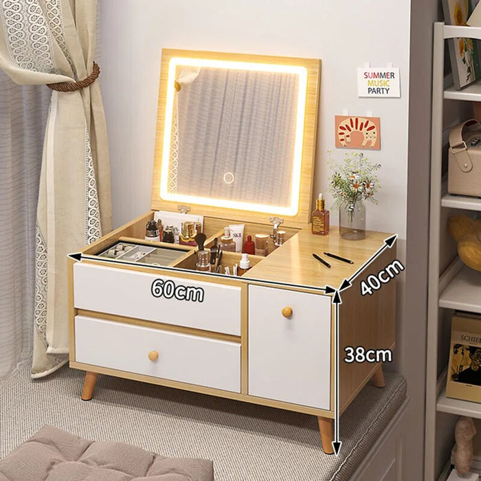 Mirrors Drawer Dressing Table Box Organizer Led Things Dressing Table Orgnaizing Bedroom Living Room Tocador Maquillaje Vanity