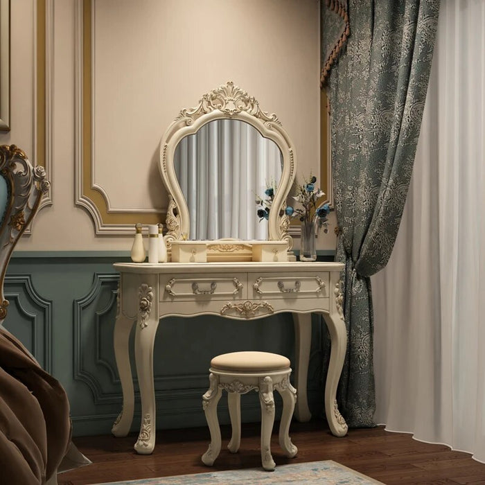 Nordic Luxury Vanity Tables Storage Cabinet Makeup Vintage Vintage Vanity Tables Cosmetic Tavolo Trucco Home Furniture WZ50VT