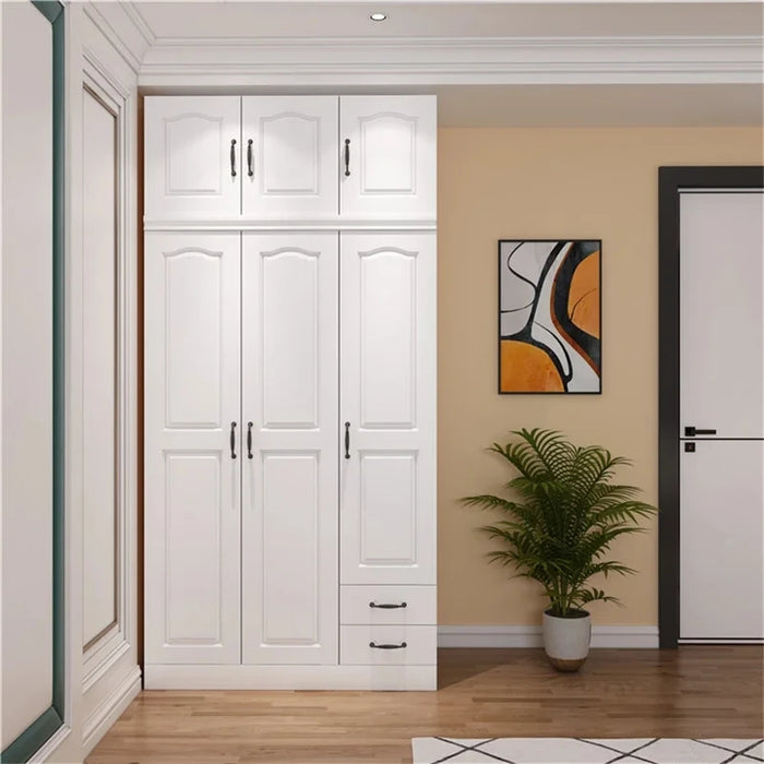Wooden Drawer Wardrobes Storage Clothes Modern Detachable Wardrobe White Bedroom Shirts Szafa Tekstylna Na Home Furniture