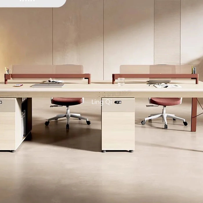 Luxury European Office Desk Boss Conference Light Luxury High Quality Computer Desks Designer Organizer Bureau Dining Room Sets