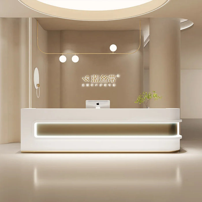 Mobile Console Reception Desks Church Hospital Replica Modern Cashier Table Mobile Siting Silla De Escritorio Salon Furniture