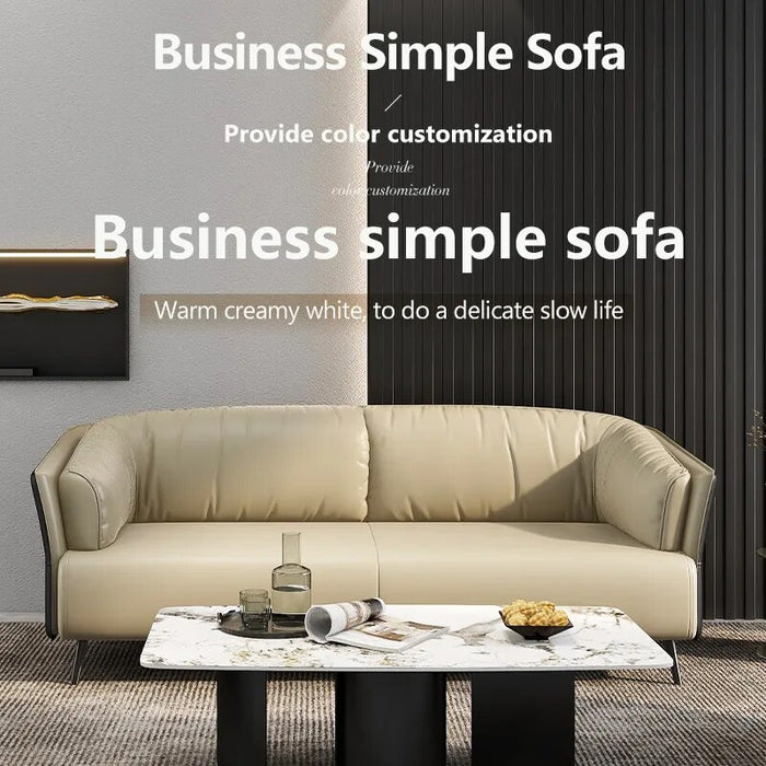 Office sofa simple modern coffee table combination set business reception three-seater meeting waiting for rest