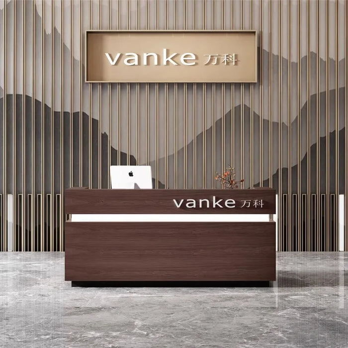 Front Cashier Reception Desks Beauty Salon European Futuristic Reception Desks Computer Bancone Reception Minimalist Furniture
