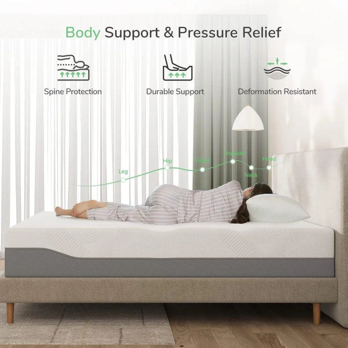 Novilla Queen Size Mattress 12 Inch Cooling Gel Memory Foam Mattress in a Box Foam Mattresses for Cooler Sleep & Pressure Relief