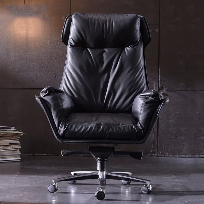 Leather Computer Office Chair Recliner Mobile Boss Office Chair Ergonomic Lounge Sillas De Oficina Office Furniture LQQ25XP