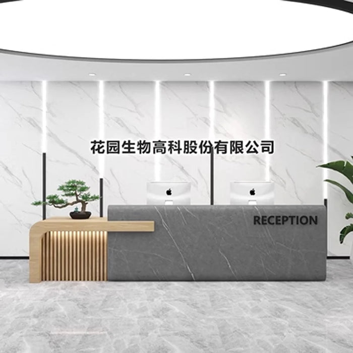 Luxury Standing Reception Desks Front Podium Modern Commercial Reception Desks Shop Mostrador Recepcion Minimalist Furniture