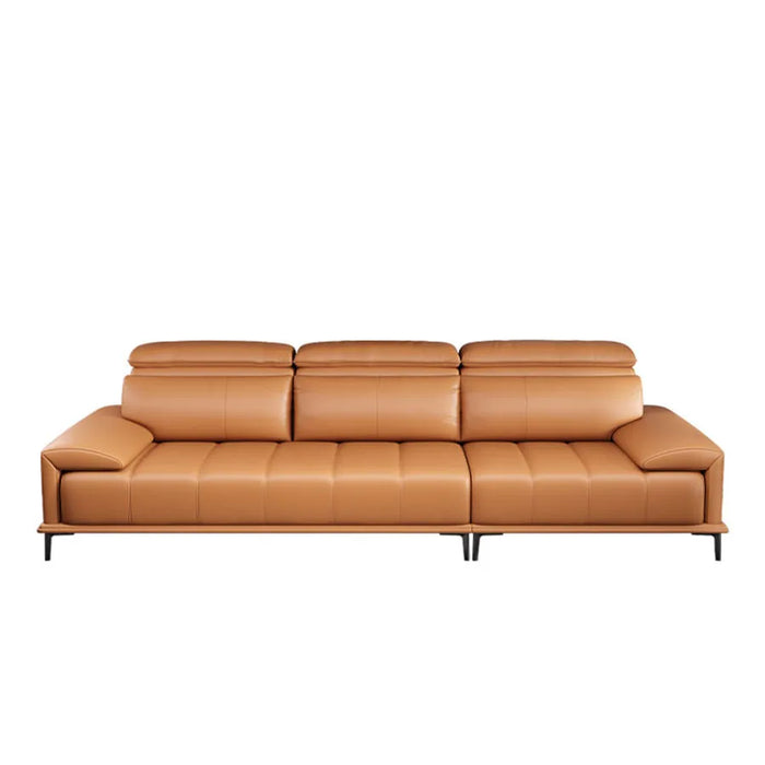 Modern Sofa Leather Fabric Italian Design Large Relax Lazy Wooden Legs Office Corner Couch Room Divano Letto Home Furniture