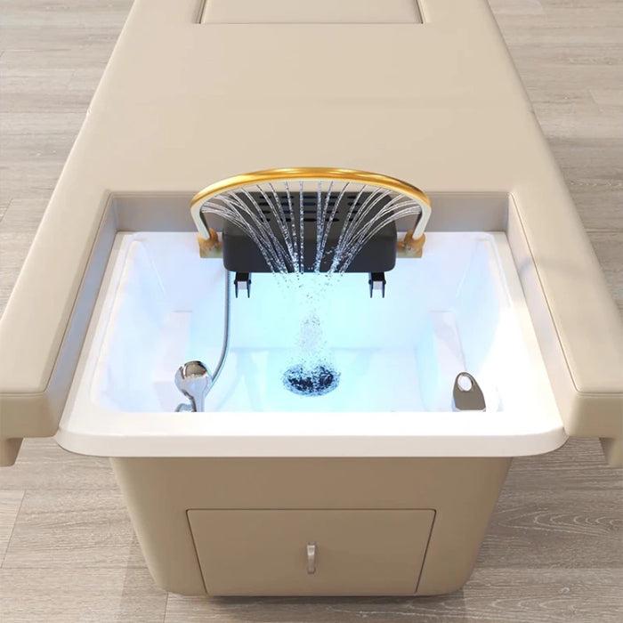 Cosmetic Salon Shampoo Chair Hair Washing Bed Simple Beauty Sink Shampoo Chair Fumigating Cadeira Barber Shop Furniture ZT5SC