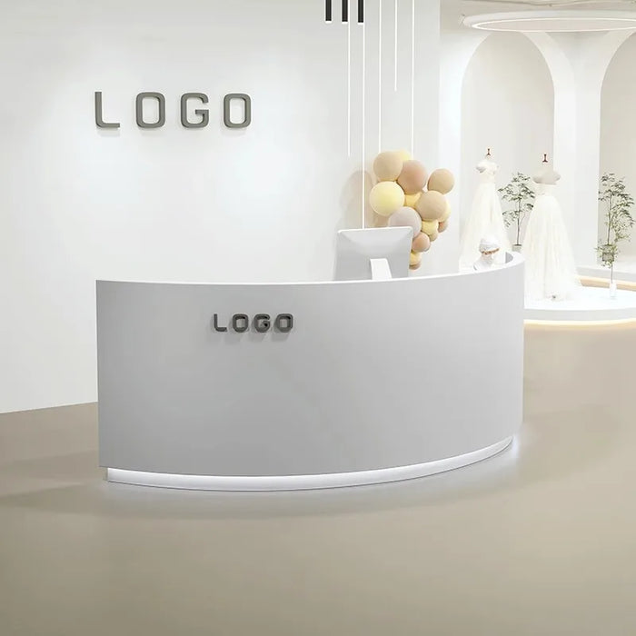 Office Grey Reception Desks Counter Salon Lectern Church Pulpit Reception Desks Cashier Mostrador Recepcion Luxury Furniture