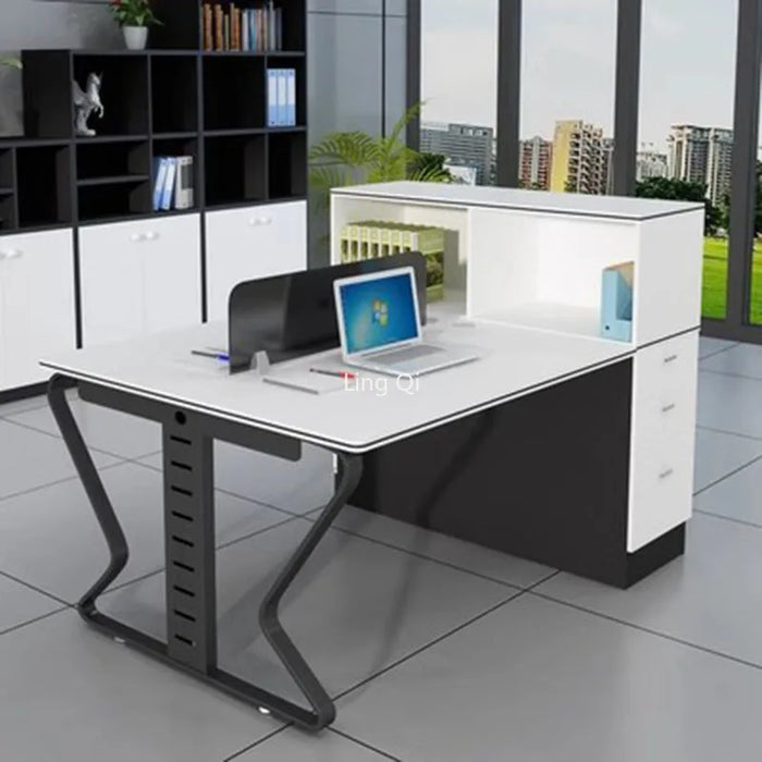 Free Shipping Standing Office Desk Small Study Minimalist Unusual Computer Desks Organizer Floor Mesa Escritorio Home Furniture