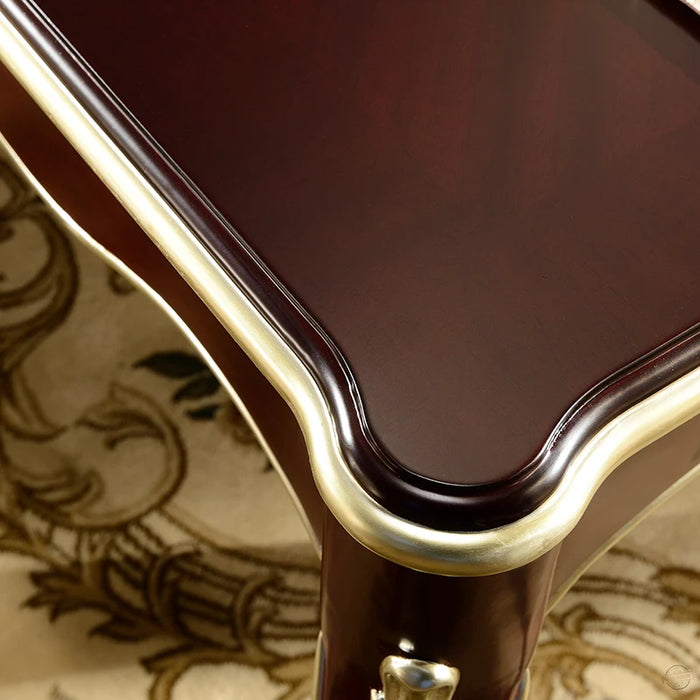 LED Light Luxury European Dining Table Rectangular Pastoral Dining Table Chair Combination Home Dining Room Furniture