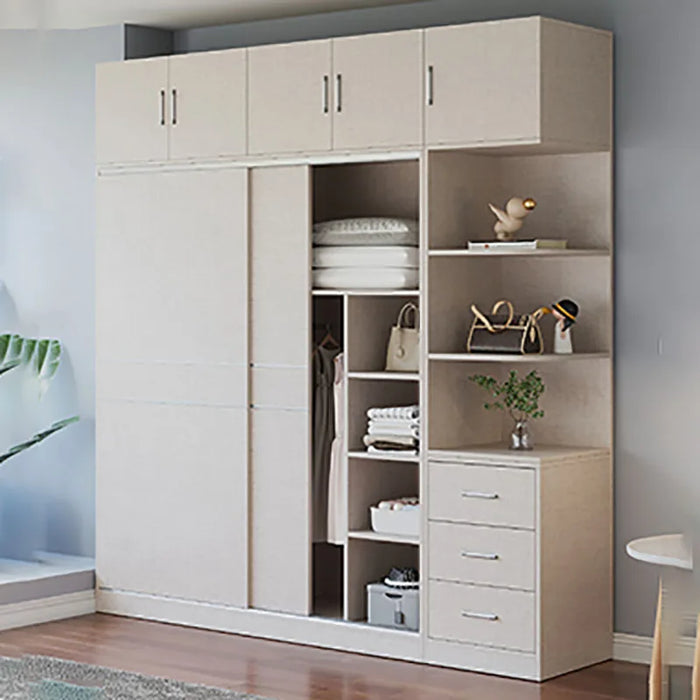 Luxury Wooden Wardrobes Bedroom Clothes Modern Simple Nordic Cabinets Free Shipping Display Armario De Ropa Salon Furnitures