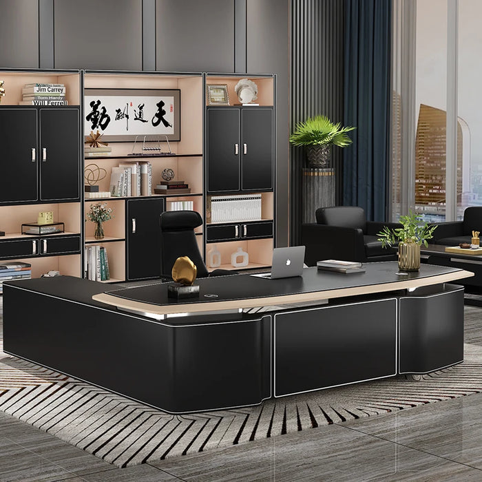 Executive Reception Workstation Corner Luxury Computer Meeting Office Desks Work Console Tavolo Da Lavoro Office Furniture
