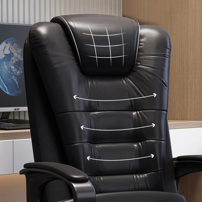 Executive Leather Office Chair Ergonomic Floor Modern Relaxing Design Armchairs Mobile Metal Chaise De Bureau Office Furniture