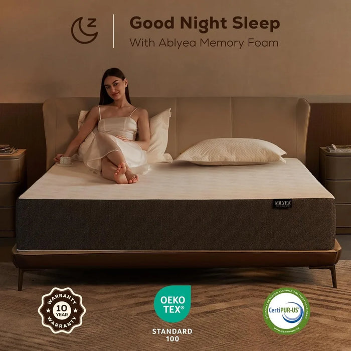 Queen Size Mattress, Memory Foam Medium Firm, Pressure Relief 10 Inch Gel Memory Foam Mattress， Colchón