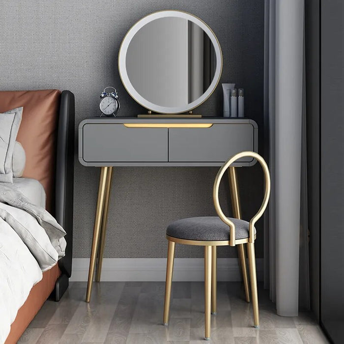 Vanity Makeup Dressing Table Toilet  Mirror Comfortable Luxury Mobile Dresser Drawers Tocador Mueble Maquillaje Women Furniture