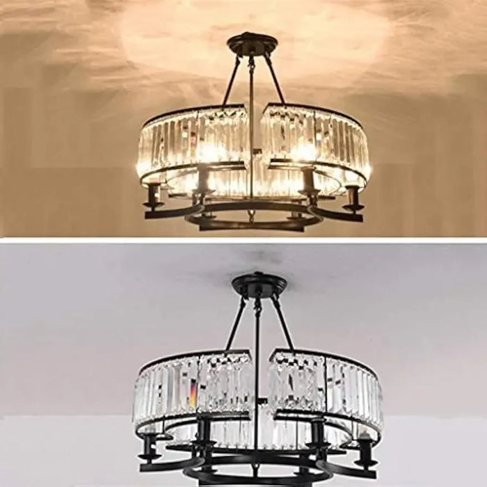 Modern Elegant Round Chandelier Ceiling Light Crystal Droplets Simply Stunning Effect crystal chandelier