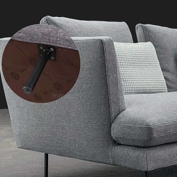 Northern European Relaxing Fabric Sofa Lazy Modern Living Room Furniture Sofa Bed Set Classic Reclining Long Chair For Leisure