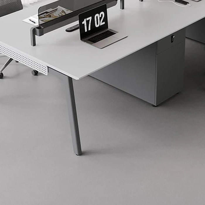 Wood Studio Office Desk Double Executive Drawers Standing Multifunction Ideas Desk Tables Design Biurko Komputerowe Furniture