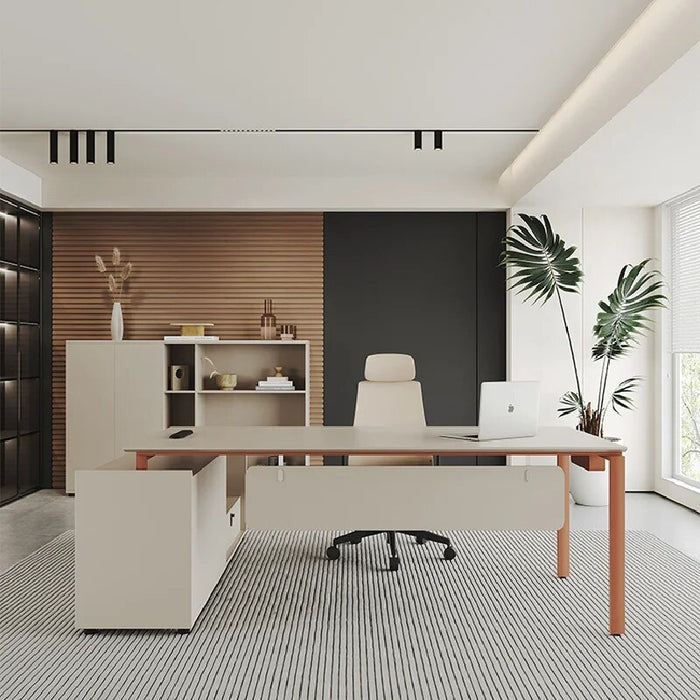 Organizer Reception Office Desk L Shaped Luxury Executive Computer Desk Table White Modern Escritorios De Oficina Furniture
