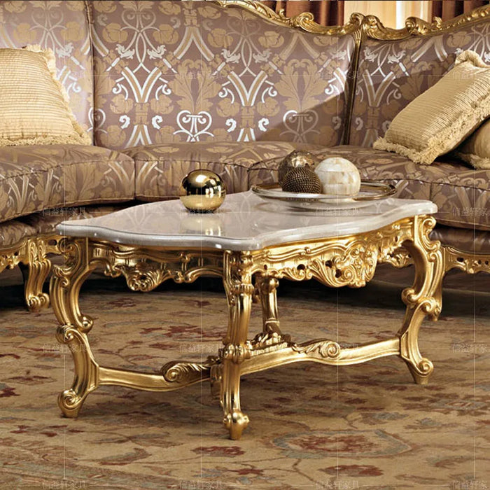 Villa high-grade L-shaped corner sofa European luxury solid wood carved sofa French classical light luxury cloth sofa