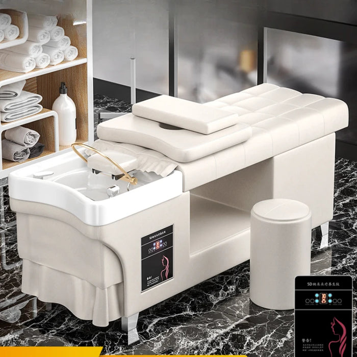 Cosmetic Salon Shampoo Chair Hair Washing Bed Hairdressing Shampoo Chair Head Spa Equipment Sillas Barber Shop Furniture ZT50SC