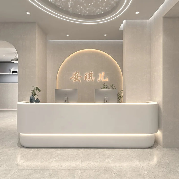 Bar Office Reception Desks Register Front Luxury Salon Checkout Counter Reception Desks Beauty Mesa Escritorio Modern Furniture