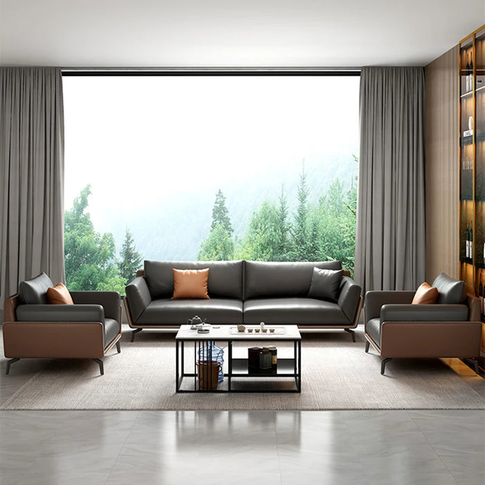 Nordic Modern Sofa Leather Living Room Luxury Corner Recliner Theater Couch Sofas Bedroom Patio Wohnzimmer Sofas Furniture DWH