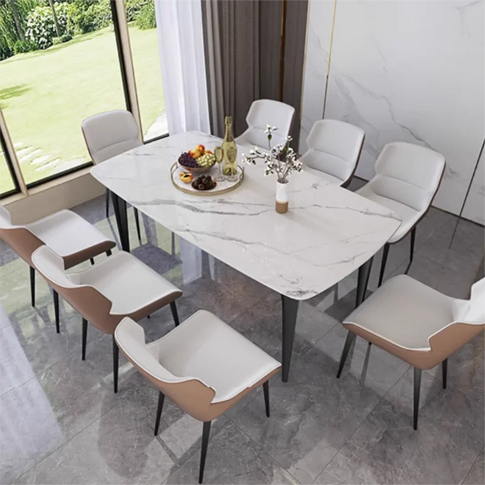 Rectangle Nordic Dining Table Industrial Luxury Elegant Modern Dining Table Italy Kitchen Mesa De Comedor Living Room Furniture