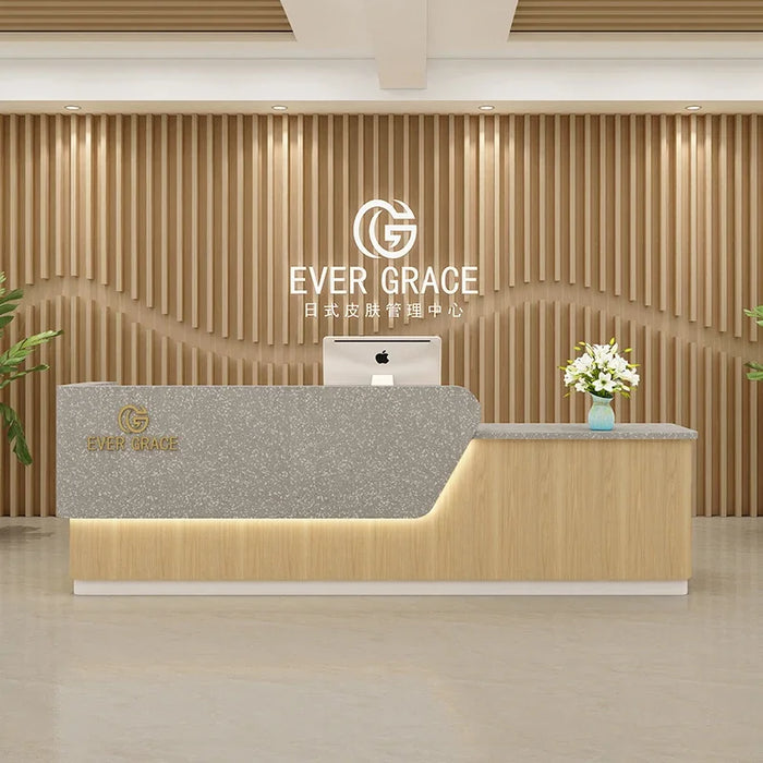 European Corner Reception Desks Computer European Study Modern Cashier Table Mobile Service Bancone Reception Luxury Furniture