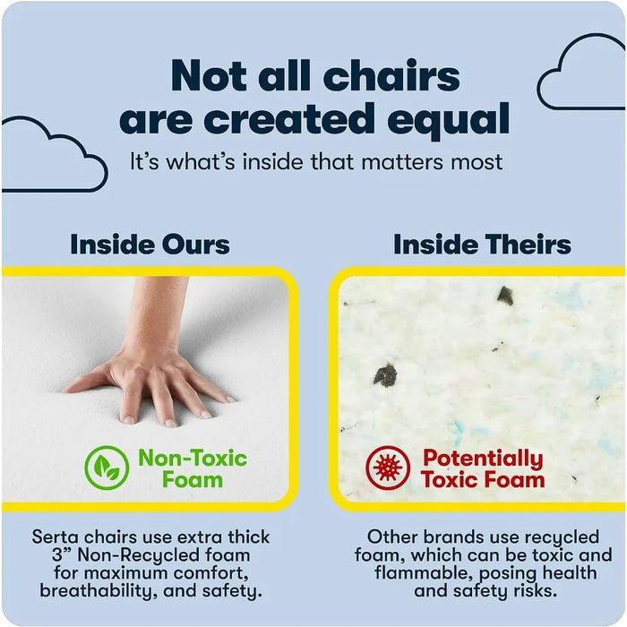 Game chair, intelligent administrative office chair with pillow, adjustable height, synthetic leather, ergonomic computer chair