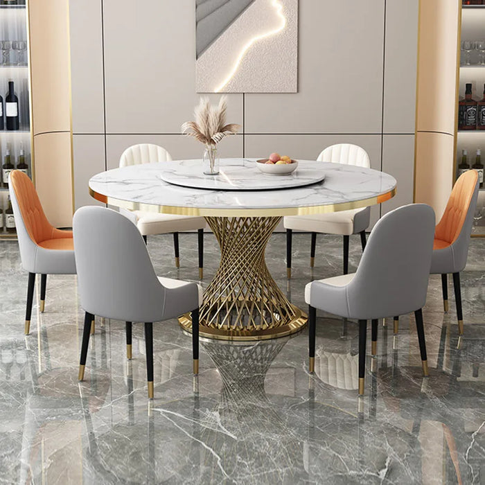 Round Modern Dining Table Restaurant Console Neat Hallway Patio Design Dining Table Nordic Mesas De Jantar Home Furniture