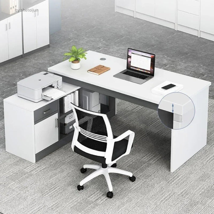 Modern Staff Office Desks Table Simplicity Boss Computer Office Desks Executive Secretaire Bureaux Meuble Home Furniture QF50OD