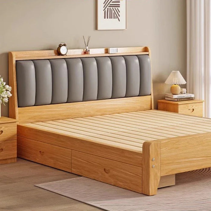 Nordic Beauty Beds King Size Living Room Double Wood Storage Adults Beds Luxury Cheap Camas Dormitorio Home Furniture
