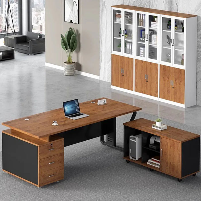 Wooden Organizer Study Table Computer Makeup Reception Vanity Office Desk Meeting Scrivanie Per Computer Modern Furniture