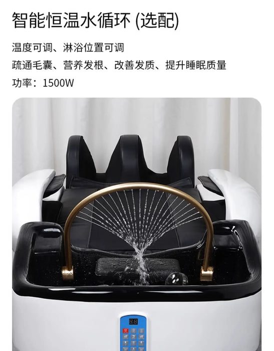 Electric Massage Shampoo Bed Hair Therapy Luxury Beauty Salon Chair Head Spa Washbasin Lavacabezas Beauty