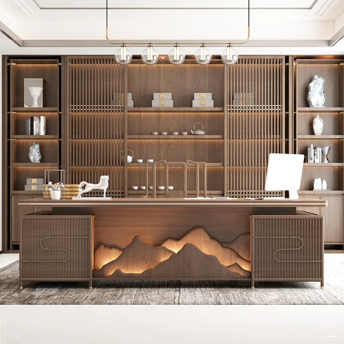 High quality boss's desk, atmosphere, President's desk and chair combination, modern and simple office furniture