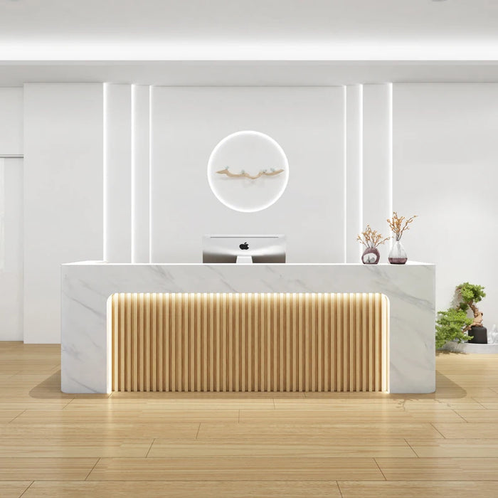 Check Out Counter Retail Store Reception Desk Shop Counter Luxury Office Desk Parental Advisory Bar Meuble Comptoir Furniture